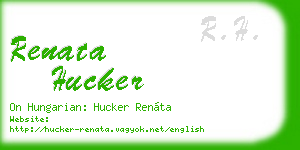 renata hucker business card